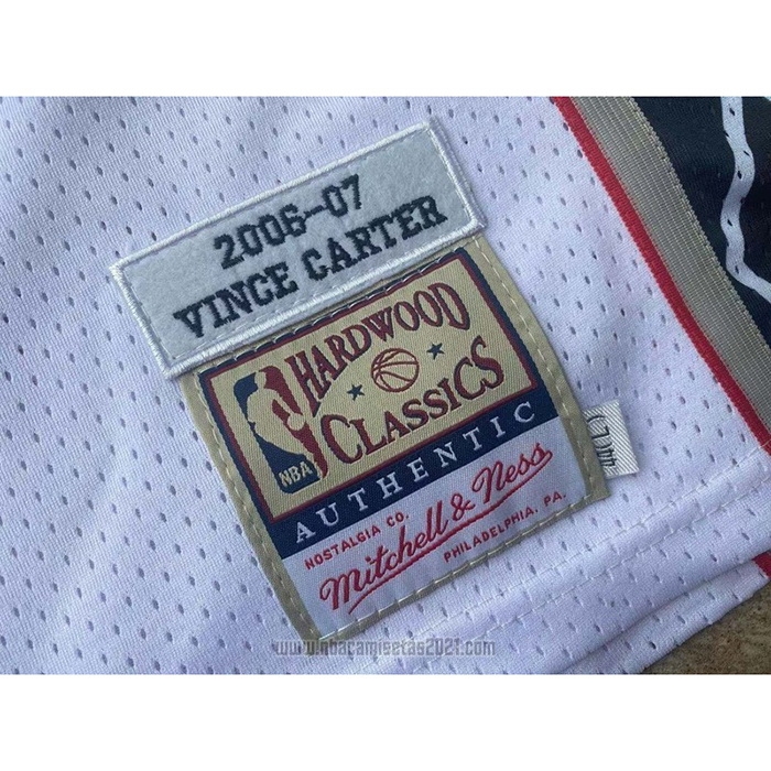 Camiseta Brooklyn Nets Vince Carter #15 Mitchell & Ness 2006-07 Blanco
